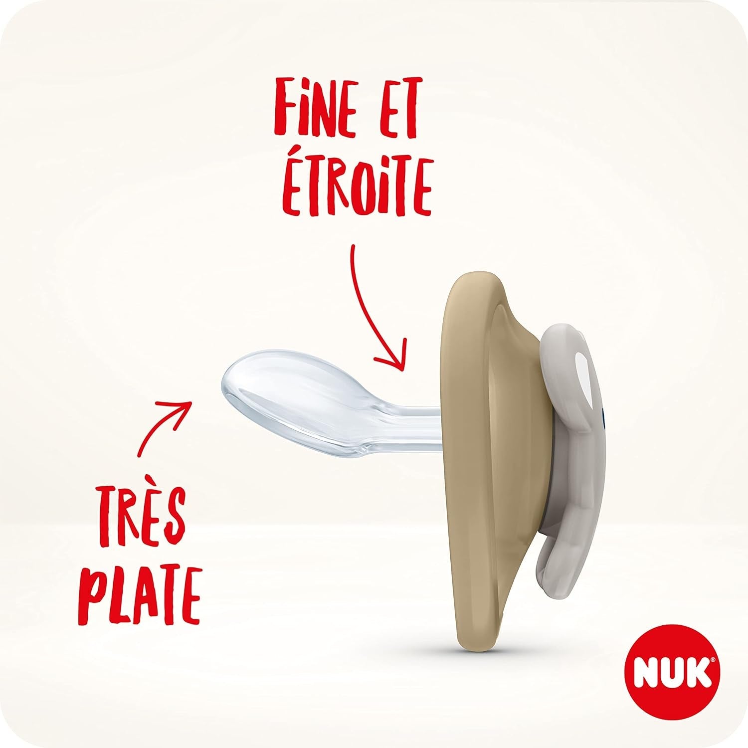 Suzetă NUK Space pentru bebeluși 6-18 luni, suzetă cu deschideri extra mari pentru piele sensibilă, silicon fără BPA, model Zebra, pachet de 2