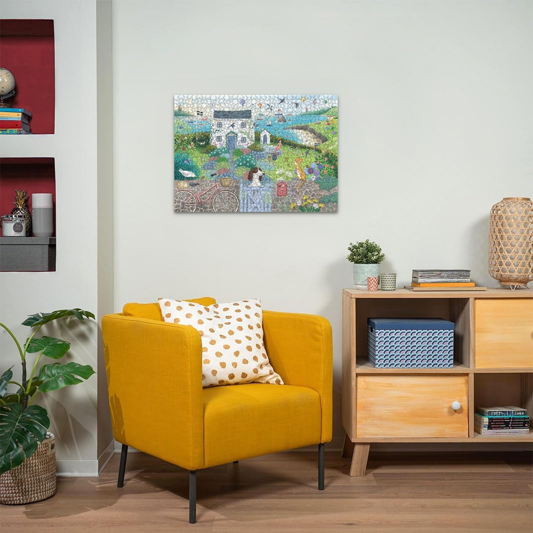 Ravensburger Puzzle 12001104 - Coastal Cottage- puzzle jigsaw 1000 piese pentru adulți și copii de peste 14 ani Puzzle Naty Shop