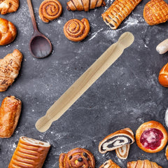 Fackelmann 3154050 Teigrolle aus Holz, einteilig, 40 cm, braun