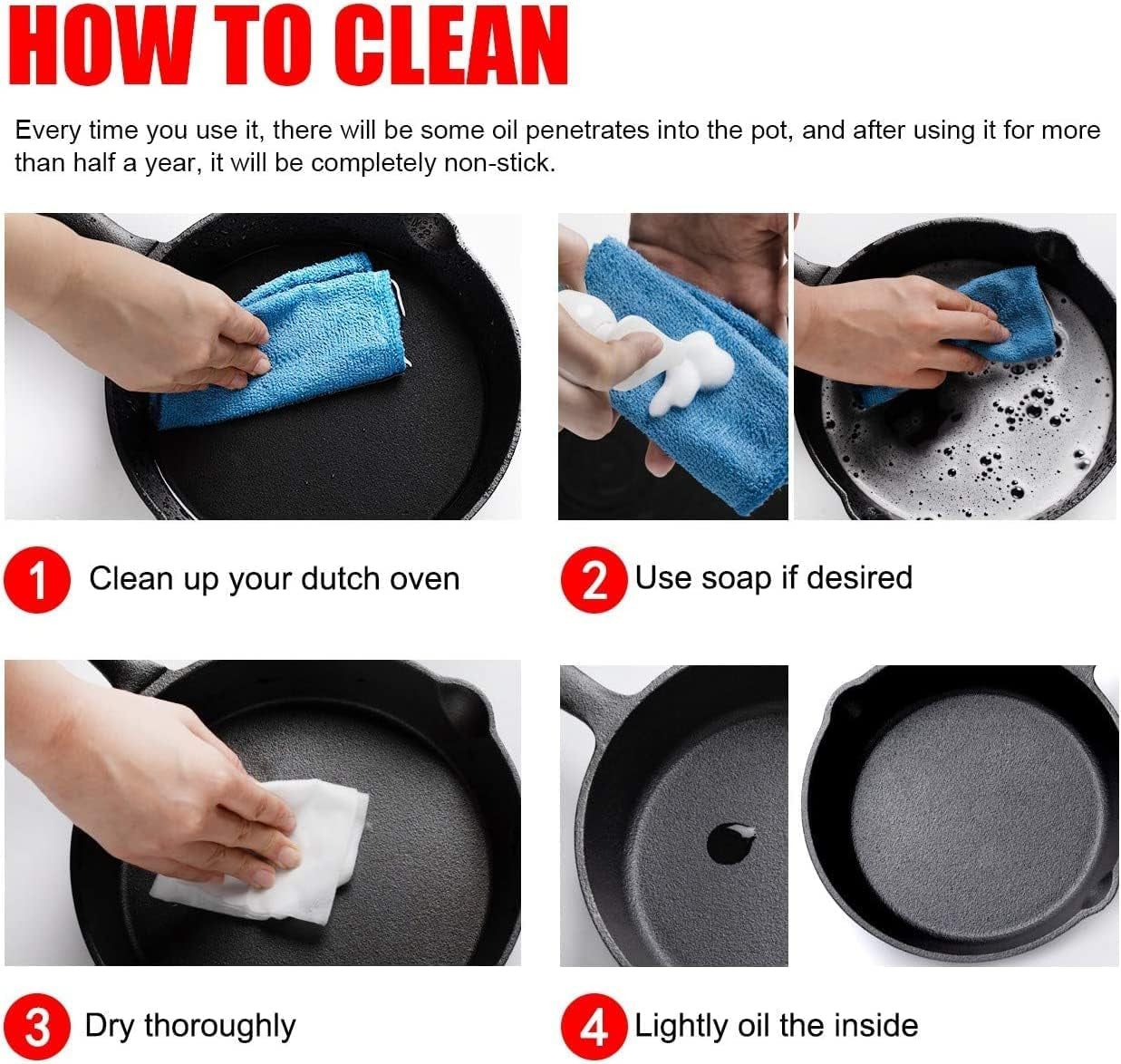 OVERMONT Grillpfanne aus Gusseisen mit Griff Töpfe und Pfannen Naty Shop