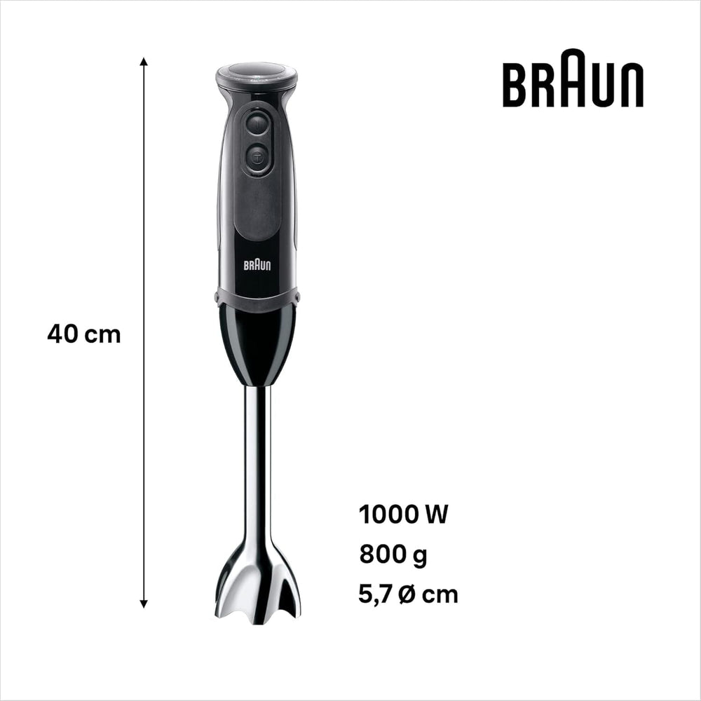 Braun Household Multiquick 5 MQ 5237 BK Standmixer 0,5 L Standmixer Schwarz 1000 W Küche Naty Shop