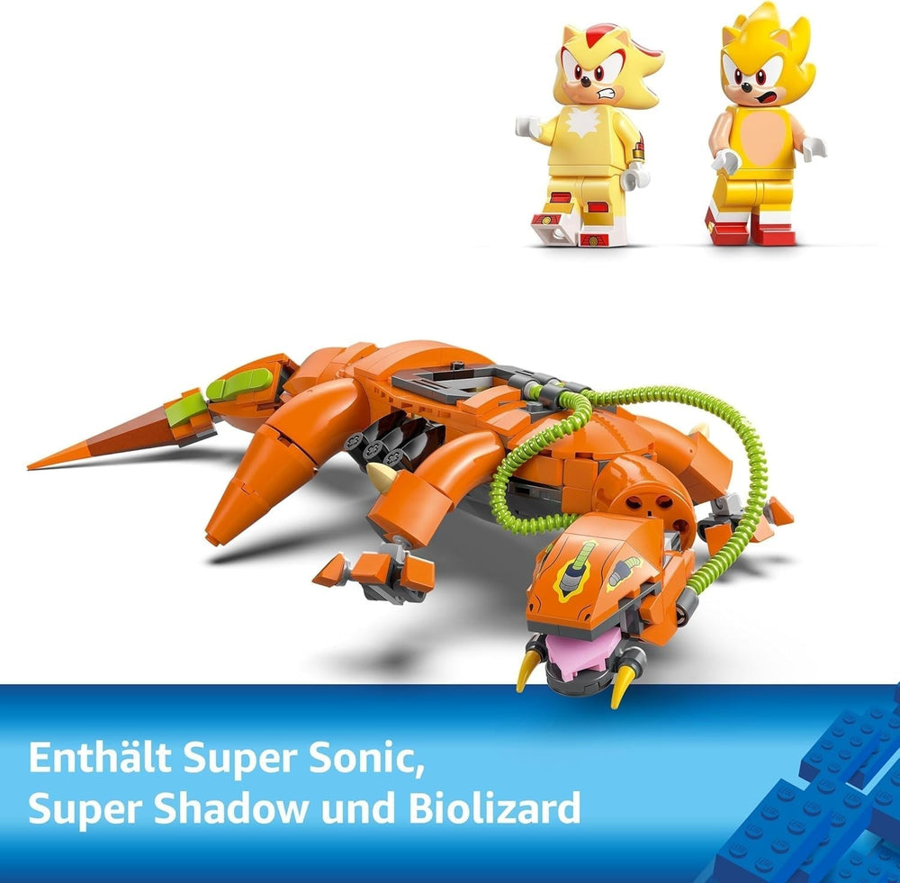 LEGO Sonic the Hedgehog Super Shadow Vs. Biolizard, Gamer-Spielzeug, Geschenk für Jungen und Mädchen, Sammelspielset für Kinder und Videospielfans, mit Charakterfiguren 77003 Bausets Besuchen Sie den LEGO-Store