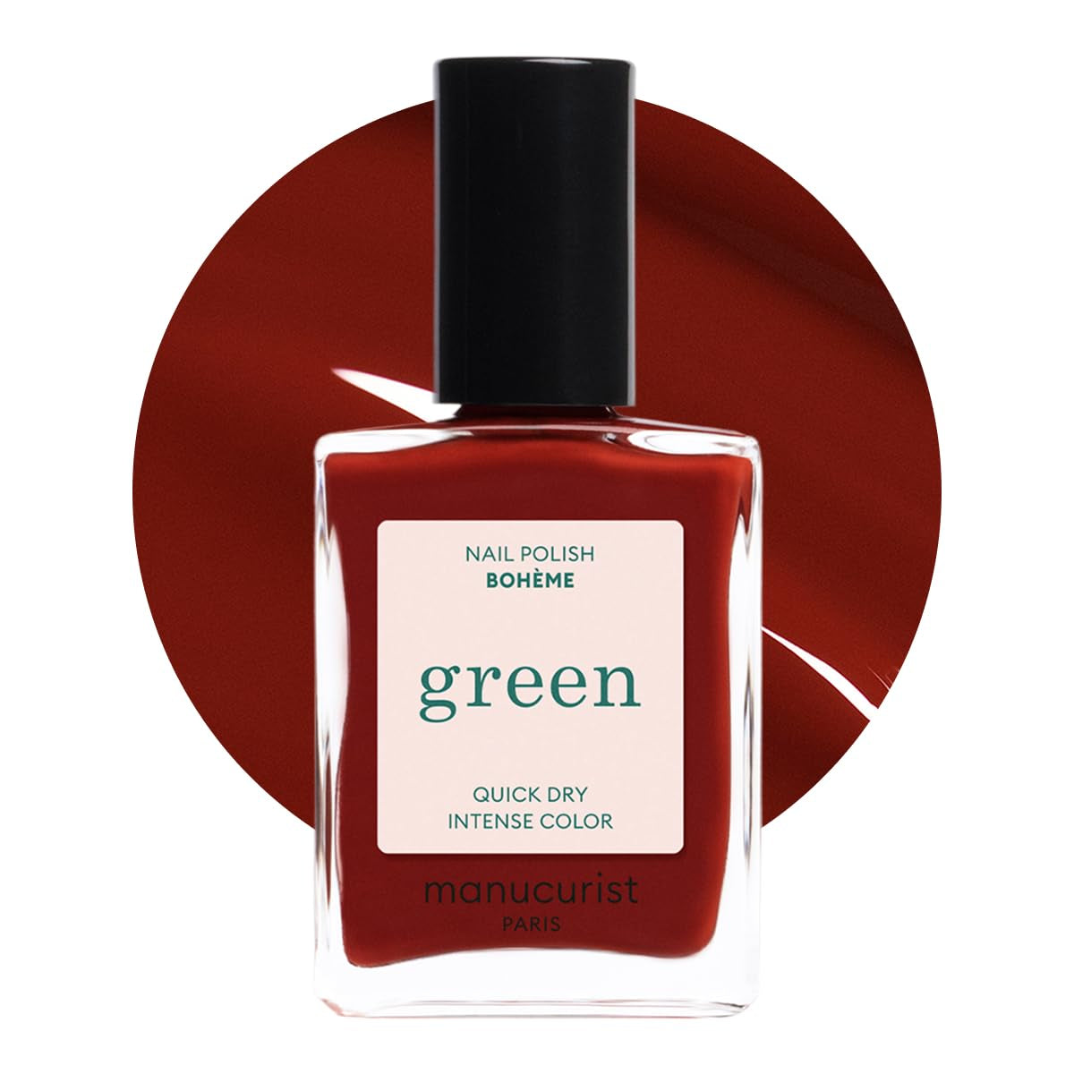 Manucurist Green – Rosy Beige Shell Beige Nagellack – Schnell trocknender Nagellack – DIY-Nägel – Vegan 12-Free – Pflanzenbasiert – Nagellack – Hergestellt in Frankreich