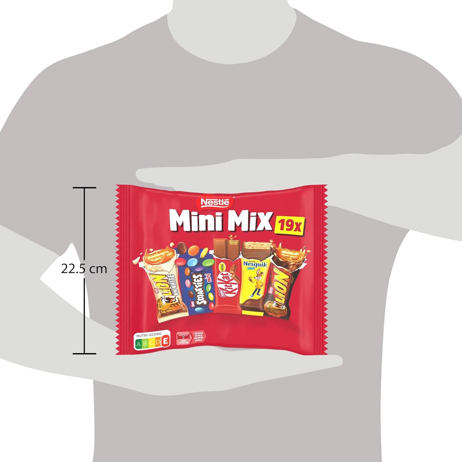 Nestlé Mini Mix Schokoriegel, fünf köstliche Geschmacksrichtungen, 19 Riegel, 2er-Pack (1 x 321 g)