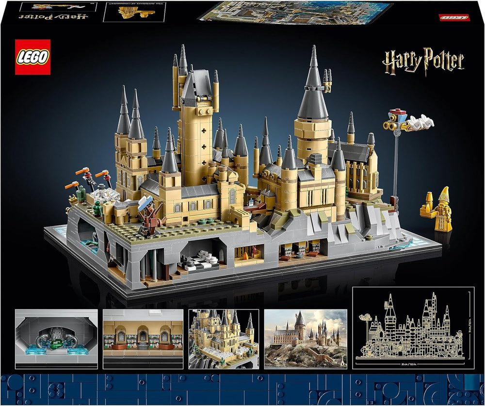 Schloss Hogwarts LEGO Harry Potter mit Schlossflügeln – Sammlungsset für Erwachsene, einschließlich Hauptturm und astronomischem Turm, Kammer des Schreckens und Architekten-Minifigur – Geschenk für Frauen – 76419 Bausätze Besuchen Sie den LEGO-Store