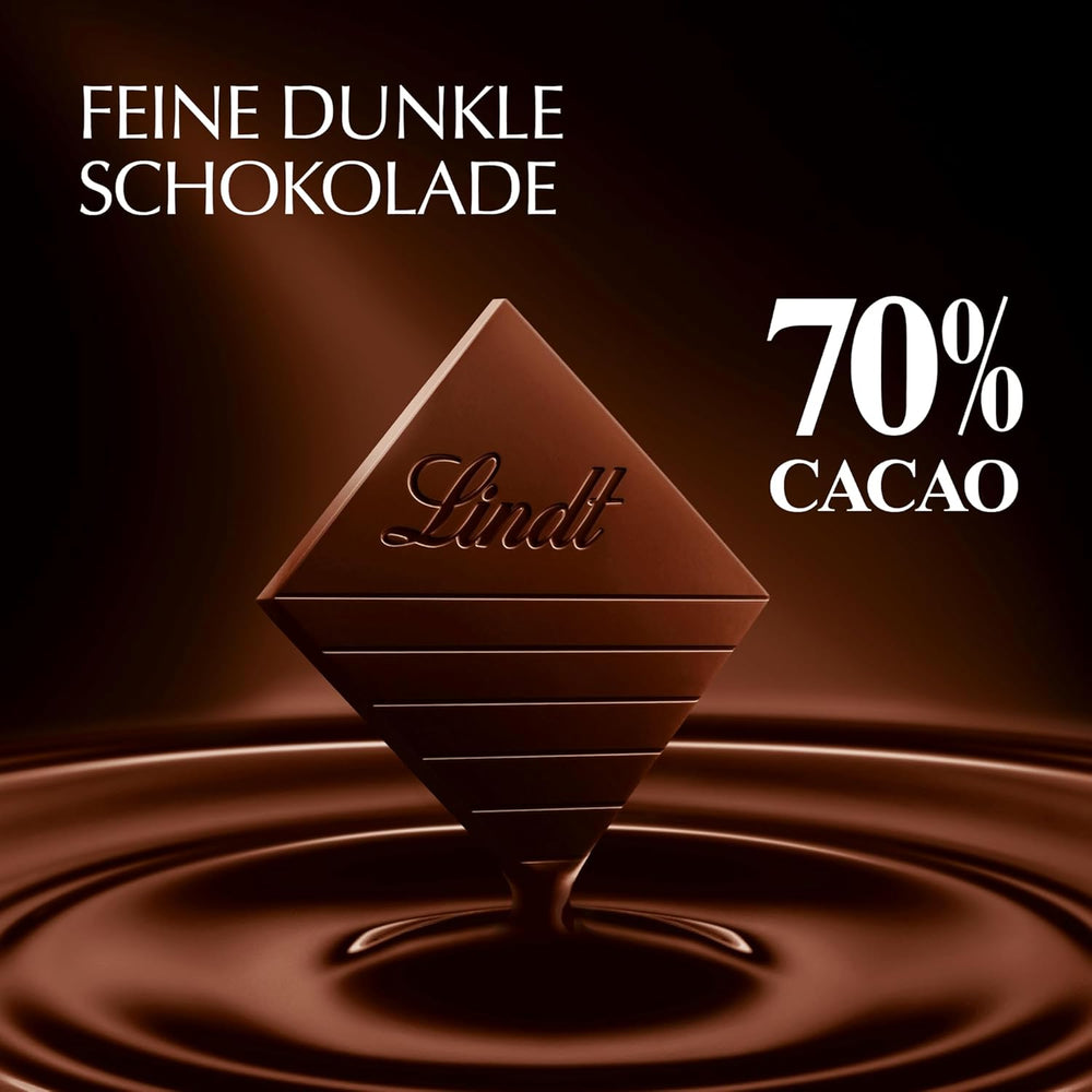 Lindt-Schokolade | Bar EXZELLENZ 70 % | 100g | Intensive, vollmundige dunkle Schokolade | Veganer Schokoriegel