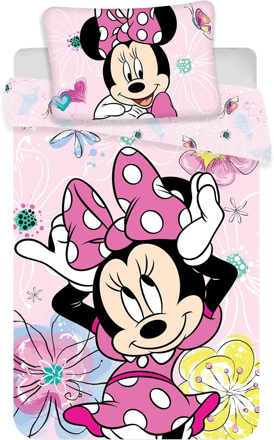 Minnie Mouse Kinderbettwäsche-Set, Baumwolle Bettwäsche – Kinder Naty Shop Standardtitel