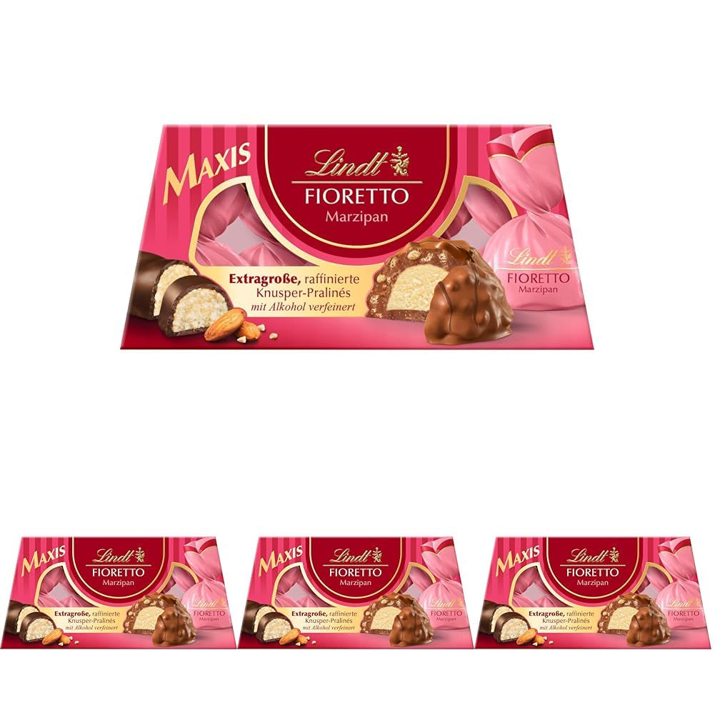 Lindt-Schokolade | FIORETTO Zabaione Geschenkset | 138g | 6 Pralinen aus Vollmilchschokolade mit Zabaione-Trüffelfüllung und knusprigem Topping, alkoholhaltig | Schokoladengeschenk