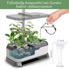 125 Wachstumsschwämme, 50 Ersatz-Wachstumsschwämme, Hydrokultur-Startersystem-Zubehör mit 50 Etiketten, 12 Isolierkappen, 12 Pflanzkörbe, 1 Pinzette