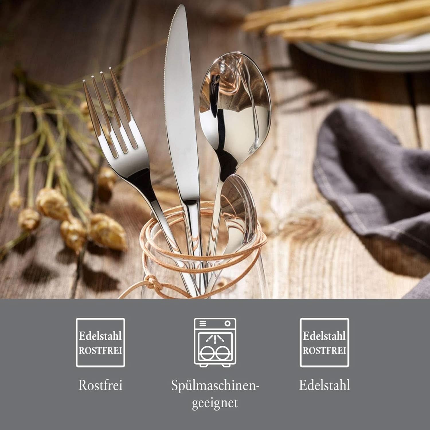 Vivo von Villeroy & Boch – New Fresh Basic Besteckset 24-teilig für 6 Personen Kitchen Naty Shop