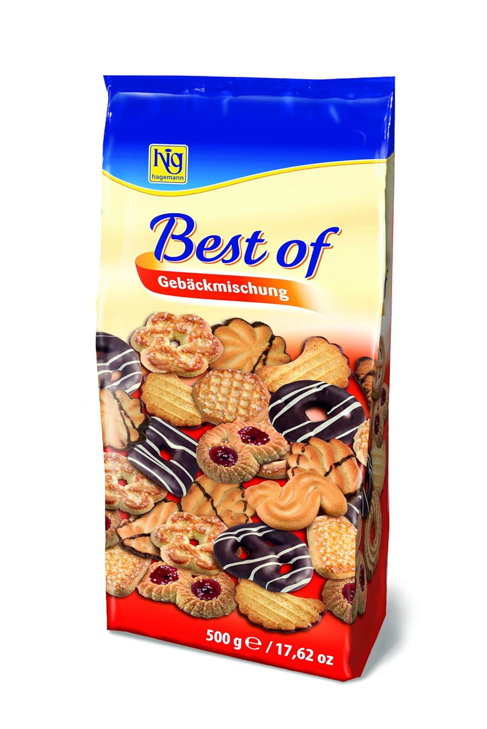 Mix pentru biscuiți Best of, biscuiți mixați pentru cafea, biscuiți pentru ceai, 500g