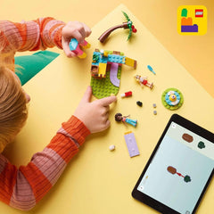 LEGO Friends Meerschweinchen-Spielplatz, Bau- und Rollenspielset mit 2 Minifiguren und 2 Tieren, Spielzeug für Mädchen ab 5 Tieren, Tierset 42640