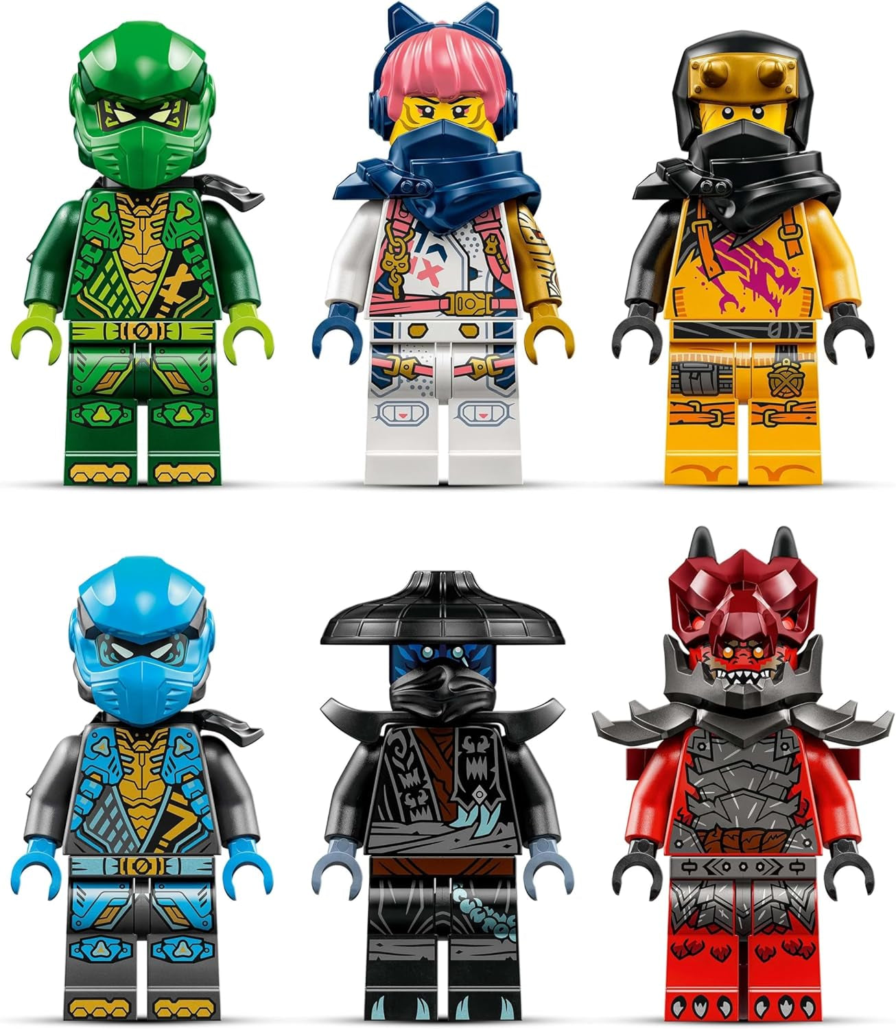 LEGO NINJAGO Chaos Dragon Thundertooth – Spielzeug mit 6 Ninja-Minifiguren – Rollenspiel-Bauset für Jungen und Mädchen ab 8 Jahren – Geschenke für Fans der TV-Serie „Rise of the Dragons“ 71832 Bausets Beuche den LEGO-Store