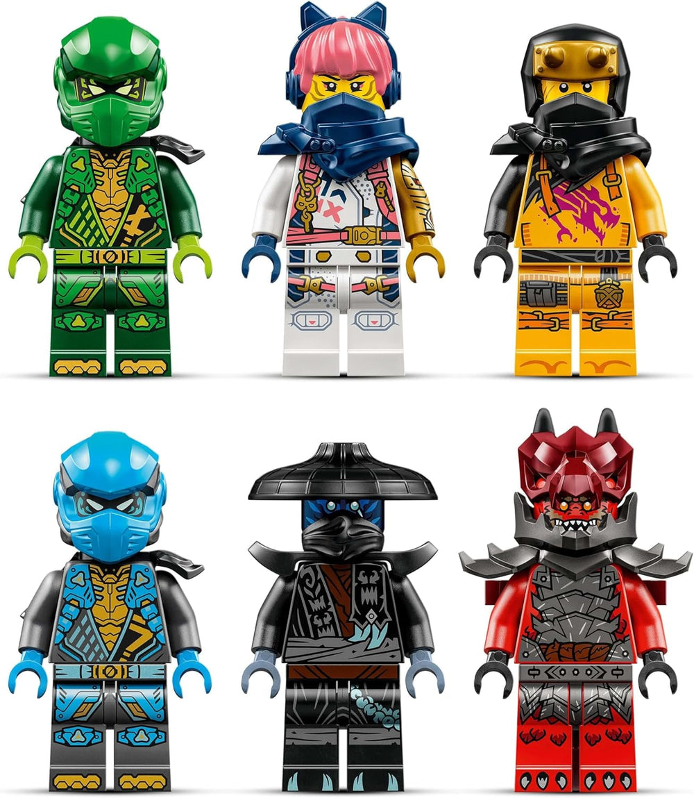 LEGO NINJAGO Chaos Dragon Thundertooth – Spielzeug mit 6 Ninja-Minifiguren – Rollenspiel-Bauset für Jungen und Mädchen ab 8 Jahren – Geschenke für Fans der TV-Serie „Rise of the Dragons“ 71832 Bausets Beuche den LEGO-Store