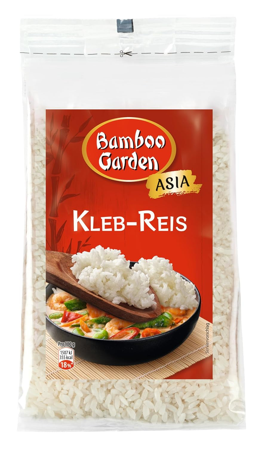 Bamboo Garden – Klebreis, 500 g pro Beutel