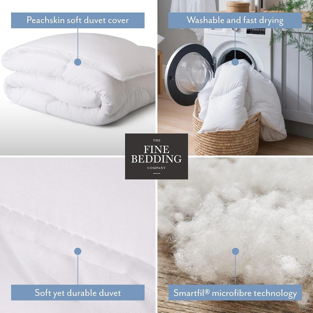 Plapumă dublă Spundown, 4.5 Tog, ușoară, hipoalergenică, caldă, lavabilă, plapumă de vară, pat dublu, calitate hotelieră de lux, cuvertură cu materialele noastre reciclate Plapumi si pilote Naty Shop