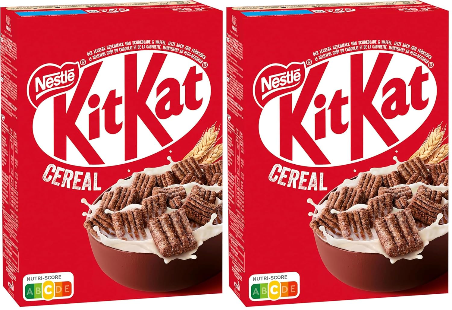 Nestlé Cereal, knuspriges Frühstückscerealien mit typischer Waffel und köstlicher Schokolade, 1 Packung (1 x 330 g)