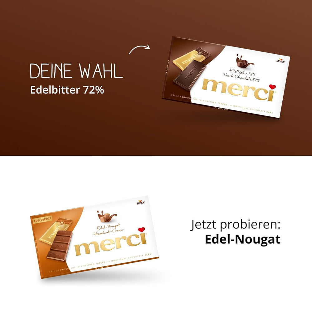 Dunkle Schokoladentafeln 72 % – 5 x 100 g – Feinste dunkle Schokoladenquadrate – Schokolade in Goldfolie verpackt