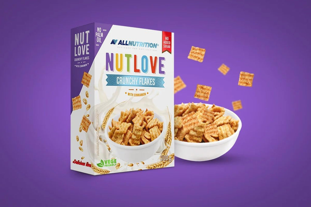 Allnutrition Nutlove Crunchy Flakes with Cinnamon 300G Cereale Naty Shop