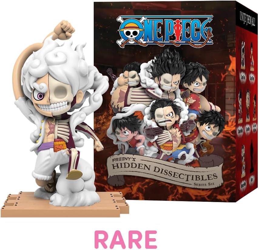 Mighty Jaxx Hidden Dissectibles: One Piece Series 6 (Luffy Gears) | Surprise Box Collectible Figure | ONE Random Character Action figures Naty Shop