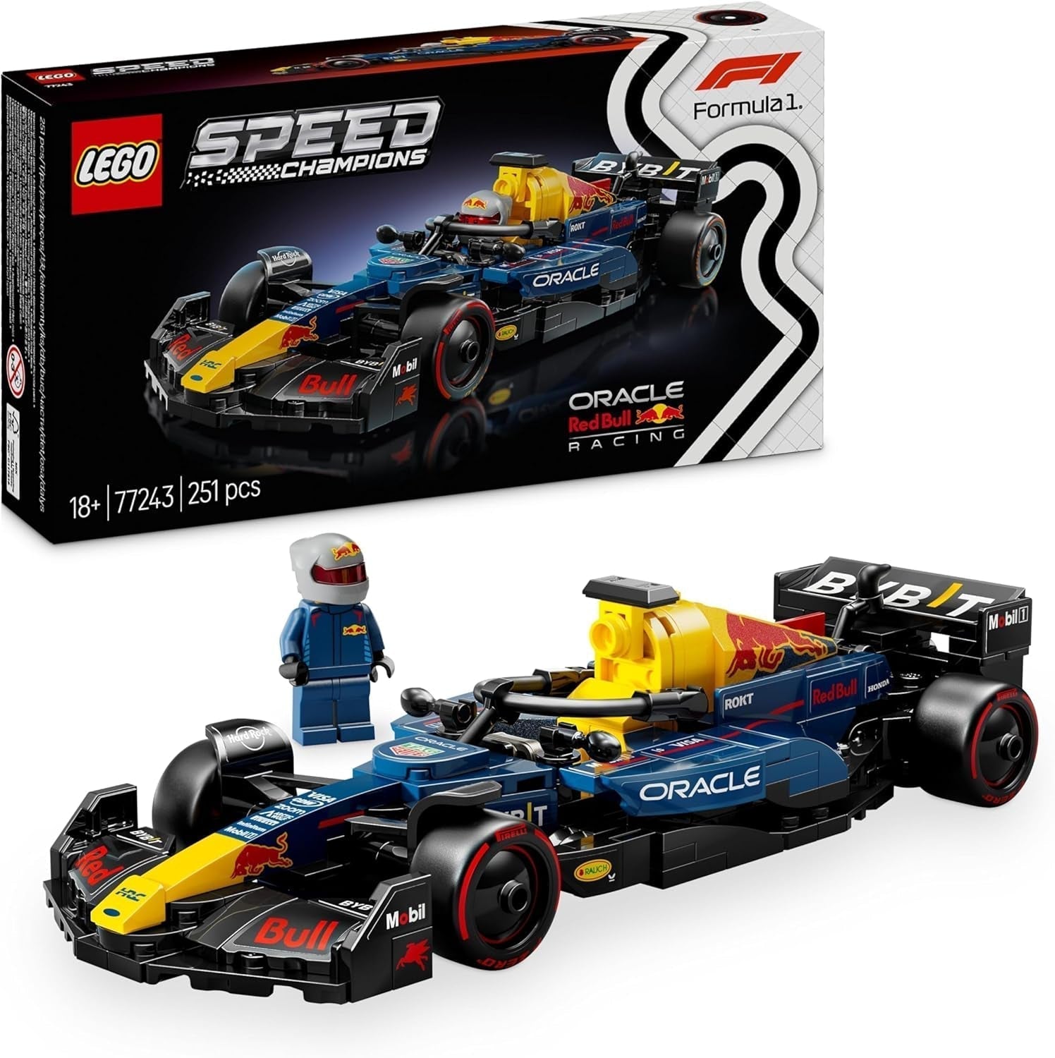 LEGO Speed Champions Mercedes-Amg F1 W15 Rennwagen – Formel-1-Minifiguren-Spielzeug – sammelbares und baubares Automodell – Geschenk für Jungen und Mädchen ab 10 Jahren oder erwachsene Fans 77244 Besuchen Sie den LEGO-Store Building Sets Oracle Red Bull Racing Rb20 F1-Rennwagen 77243
