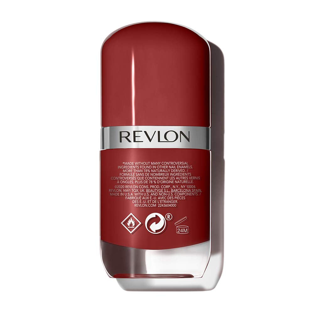 Revlon Ultra HD Snap Nagellack, langlebige vegane Formel, schnell trocknend und vollständige Deckkraft in einer Schicht, Farbe (8 ml), Rot und Schwarz (014), Unisex