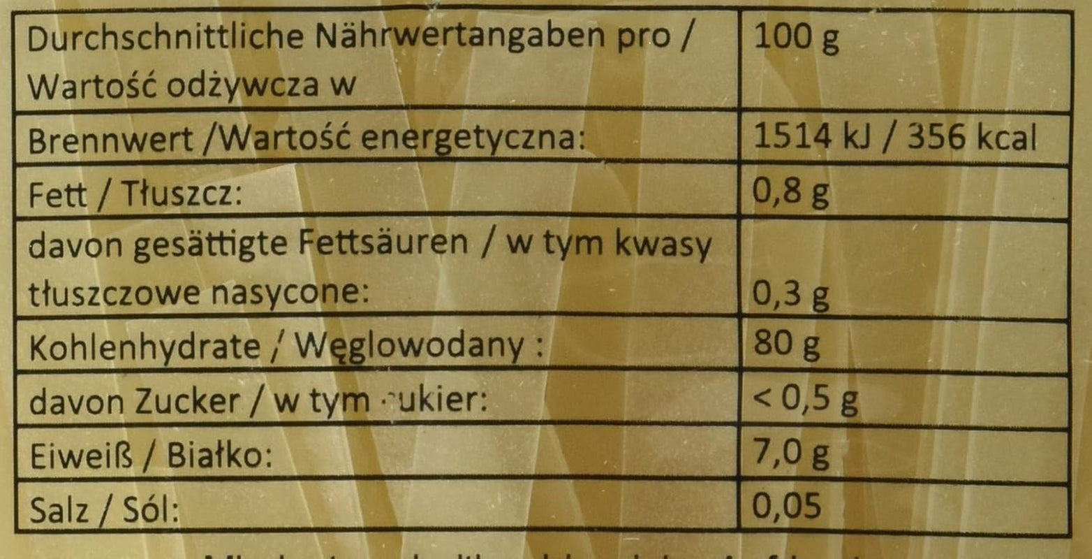 Reisnudeln – Thailändische, 10 mm breite Reisnudeln, hergestellt aus Reismehl – ​​17 x 400 g