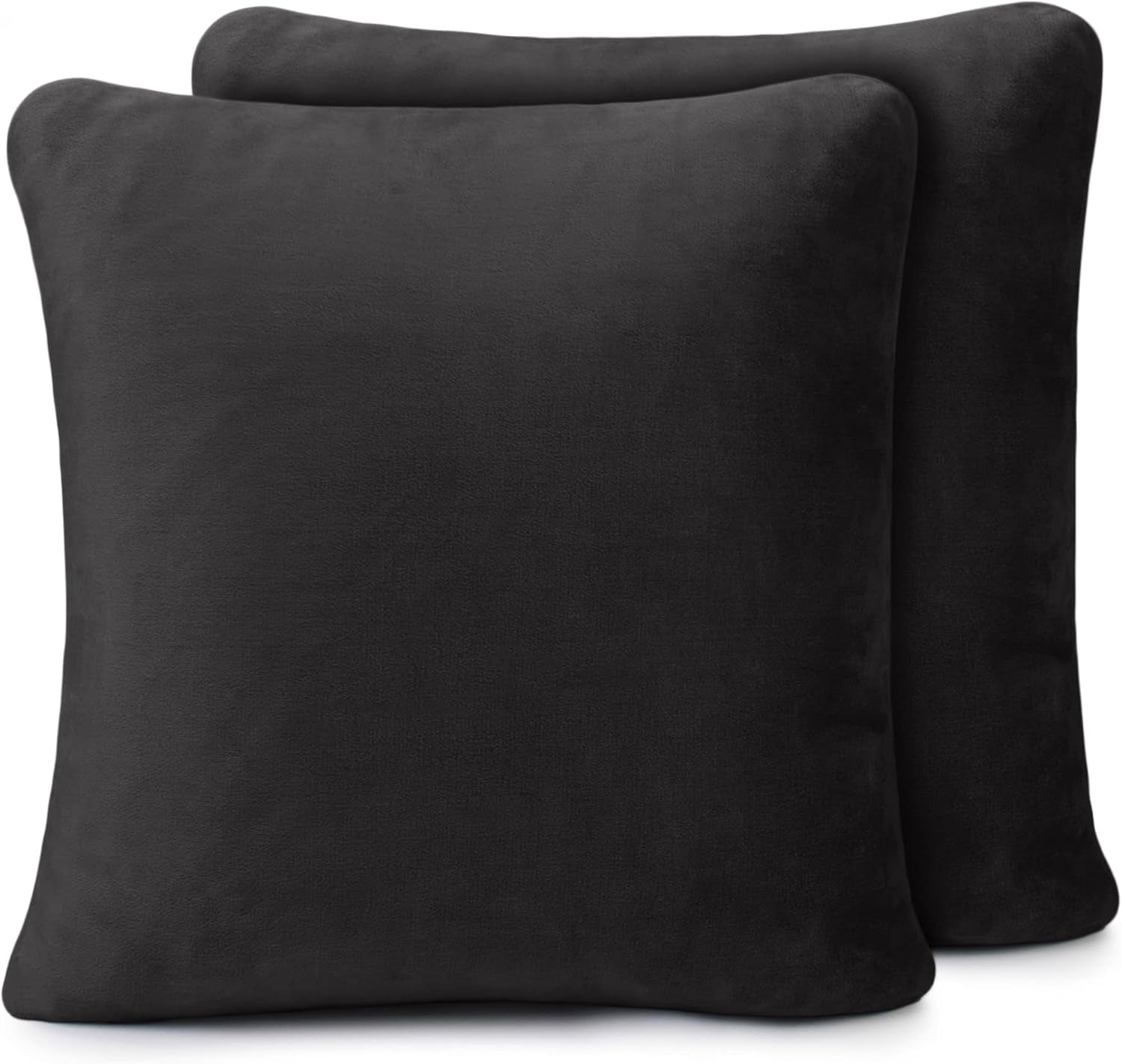 Amago - Bequeme Decke, Kaschmiroptik, 220 x 240 cm - Anthrazit. Betten und Decken Amago Schwarzer Kissenbezug 50 x 50 cm, 2 Stück