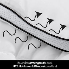 Plapumă pentru toate anotimpurile 135X200 - Plapumă 135X200 Ușoară - Respirabilă și lavabilă și 100% vegană - Plapumă cu plasă climatică și bandă de confort pentru dormit - Umplutură 800G Plapumi si pilote Naty Shop