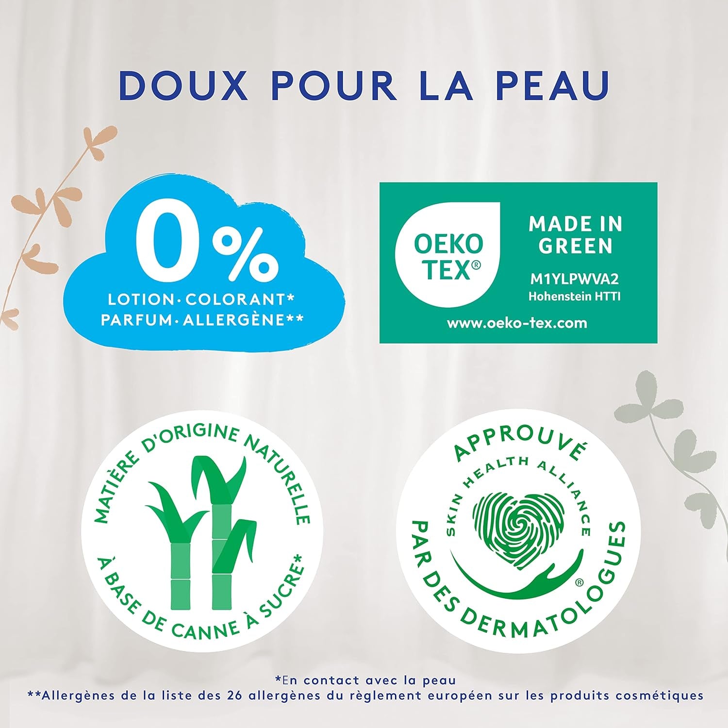 Douceur Naturelle – Windeln der Größe 3 (5–9 kg), 1-Monatspackung – 172 Windeln