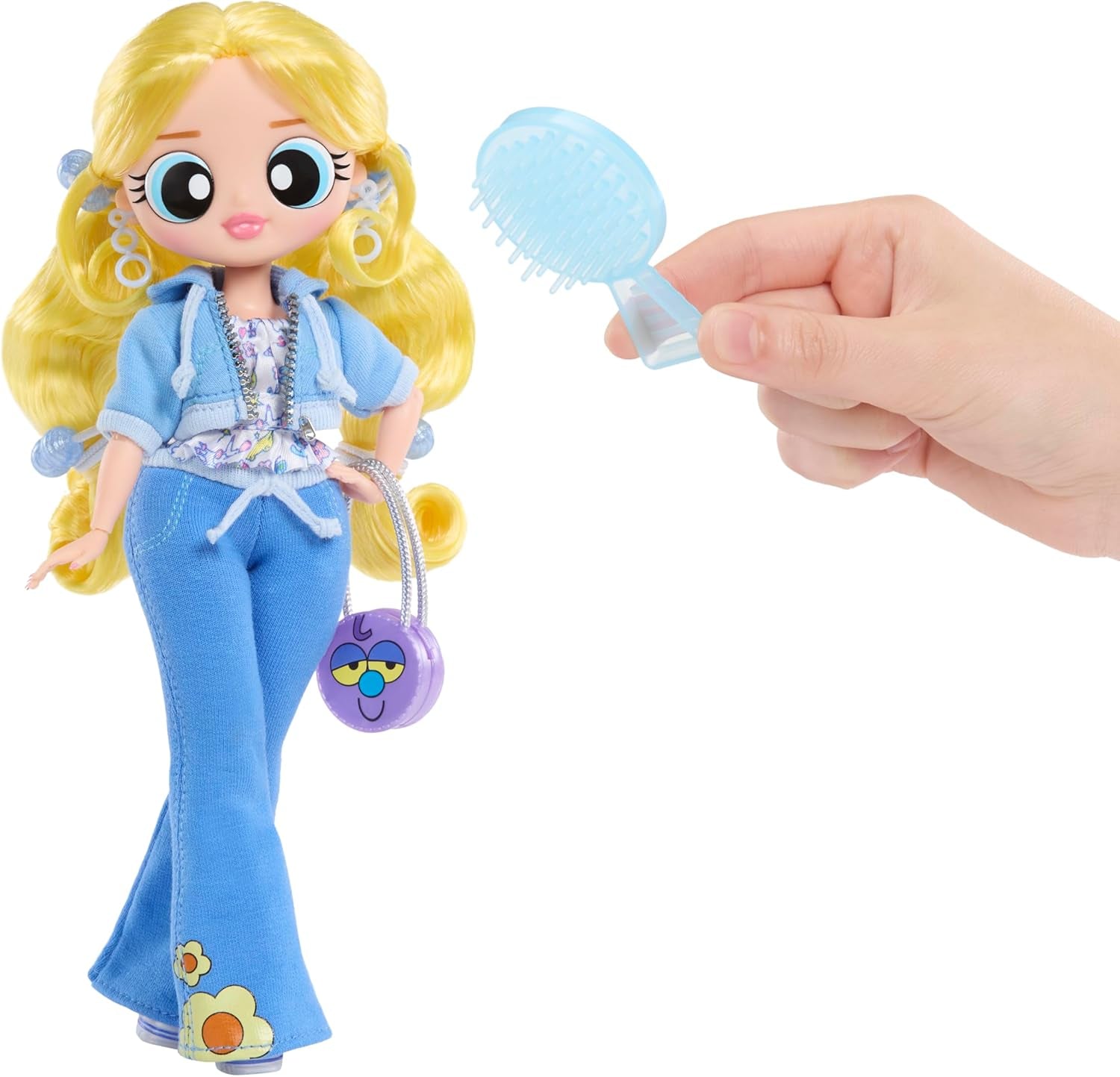 L.O.L. Surprise! OMG The Powerpuff Girls Puppe - Bubbles - Enthält 1 Modepuppe, Inklusive Outfit und Accessoires, 3 zum Sammeln