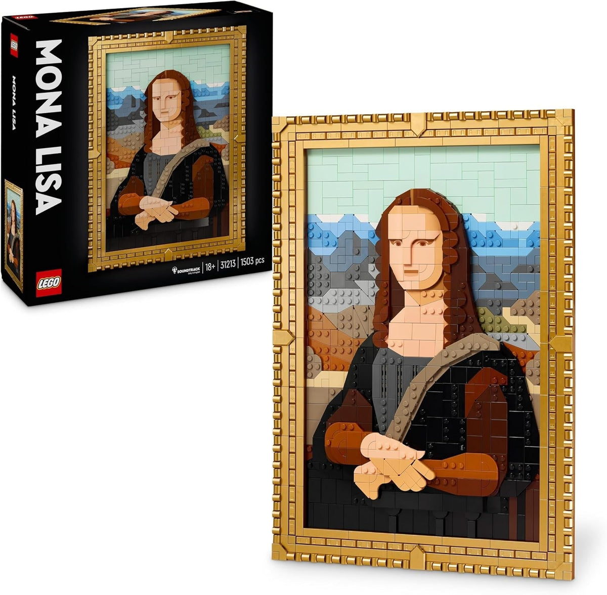 LEGO Art Mona Lisa, Erwachsenenset, Leonardo Da Vinci-Gemälde zum Aufhängen, kreative Aktivität für Männer und Frauen, Geschenk für Kunstliebhaber, italienische Renaissance-Kunst 31213 Bausets Besuche den LEGO-Store Standardtitel