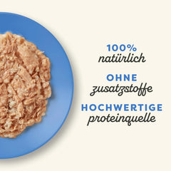 Applaws 100% natürliches Nassfutter für Katzen, Thunfischfilet mit Krabben in Brühe - Packung mit 12 x 70g Beuteln