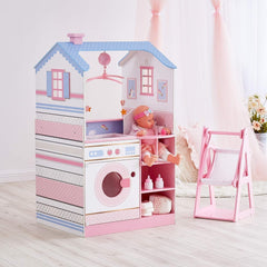 Olivia'S Little World Teamson Kids 18 Zoll Babypuppen Holzpuppenhaus Doppelseitiges Kinderzimmer TD-11460W Puppenhäuser Naty Shop