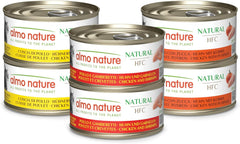 Almo Nature HFC Hrană umedă naturală pentru pisici - Rețete asortate cu pui - 6 x 70g