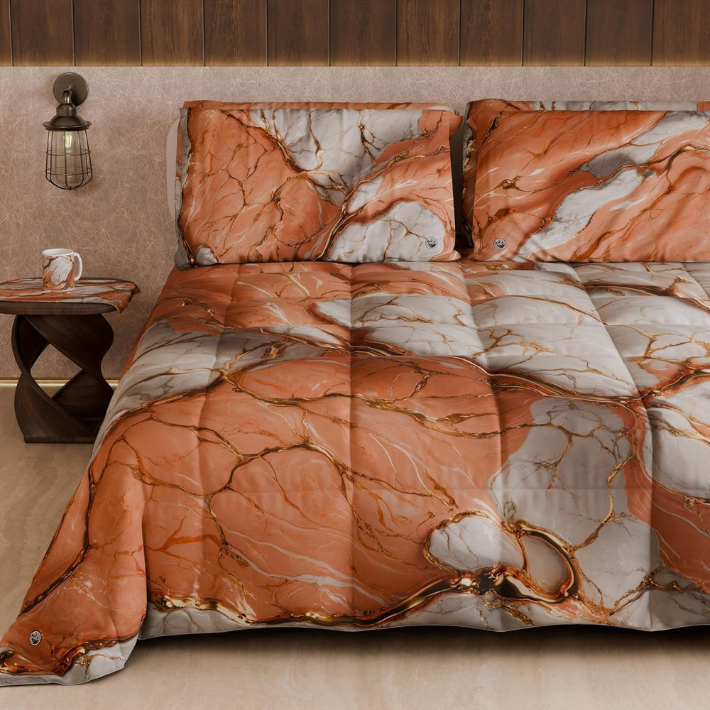 PETTI Artigiani Italiani - Plapumă de iarnă, Plapumă de iarnă, Plapumă simplă, Cu două fețe, Monocolor și imprimare digitală, 100% microfibră antialergică, Made in Italy Plapumi si pilote Naty Shop Floral 06 Alb Pat de o persoană