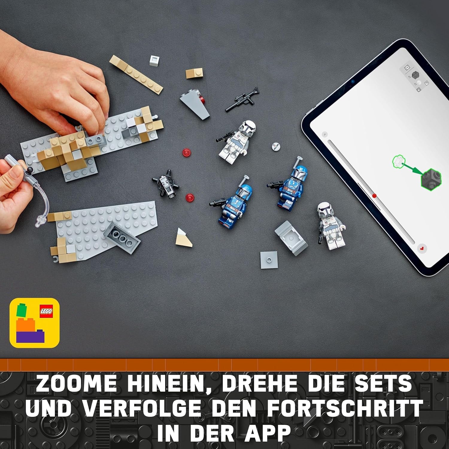 LEGO Star Wars: Mandalorian Ambush on Mandalore Battle Pack, Abenteuer-Bauspielzeug für Kinder, Sammel-Action-Set, Geschenkidee für Jungen und Mädchen 75373 Bausets Besuchen Sie den LEGO-Store