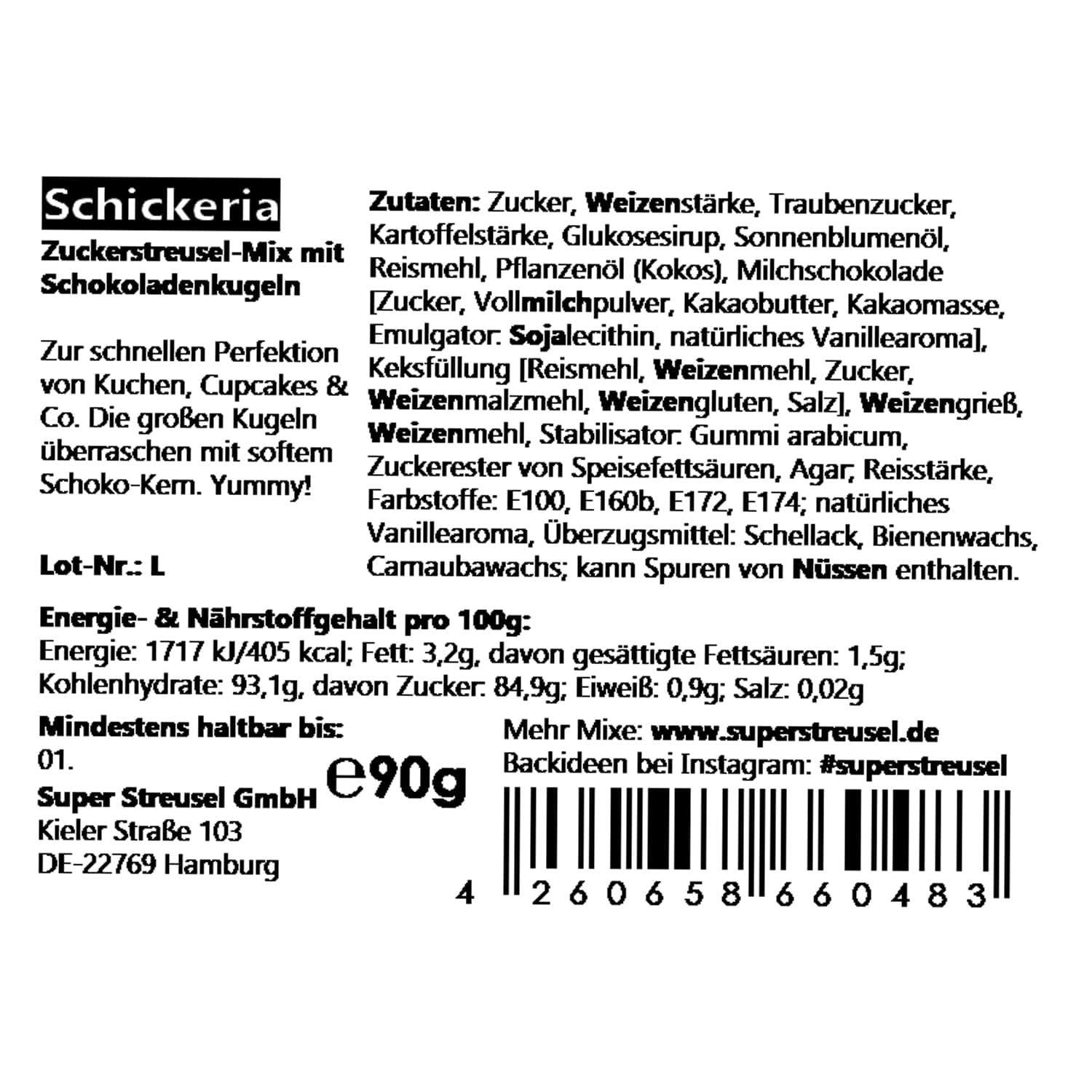 Super Streusel, Elegantes Kleid, 90 Gramm Naty Shop