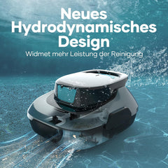 AIPER Scuba SE Poolroboter, kabelloser Poolreiniger mit Akku, 90 Minuten Reinigungszeit, automatische Reinigung mit Selbstparkfunktion, leichter Poolreiniger, ideal für Pools mit flachem Boden