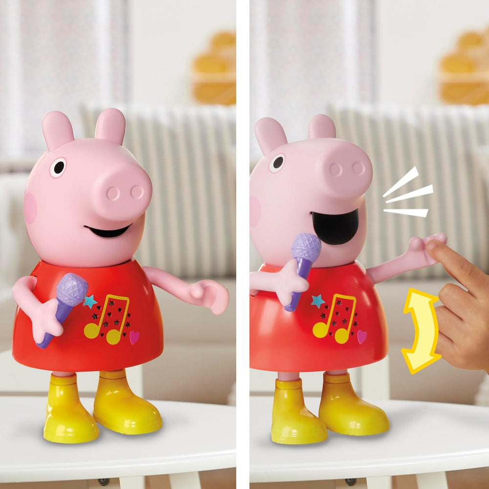 Păpușă Peppa Pig, vorbitoare și cântătoare, roz, 20 cm