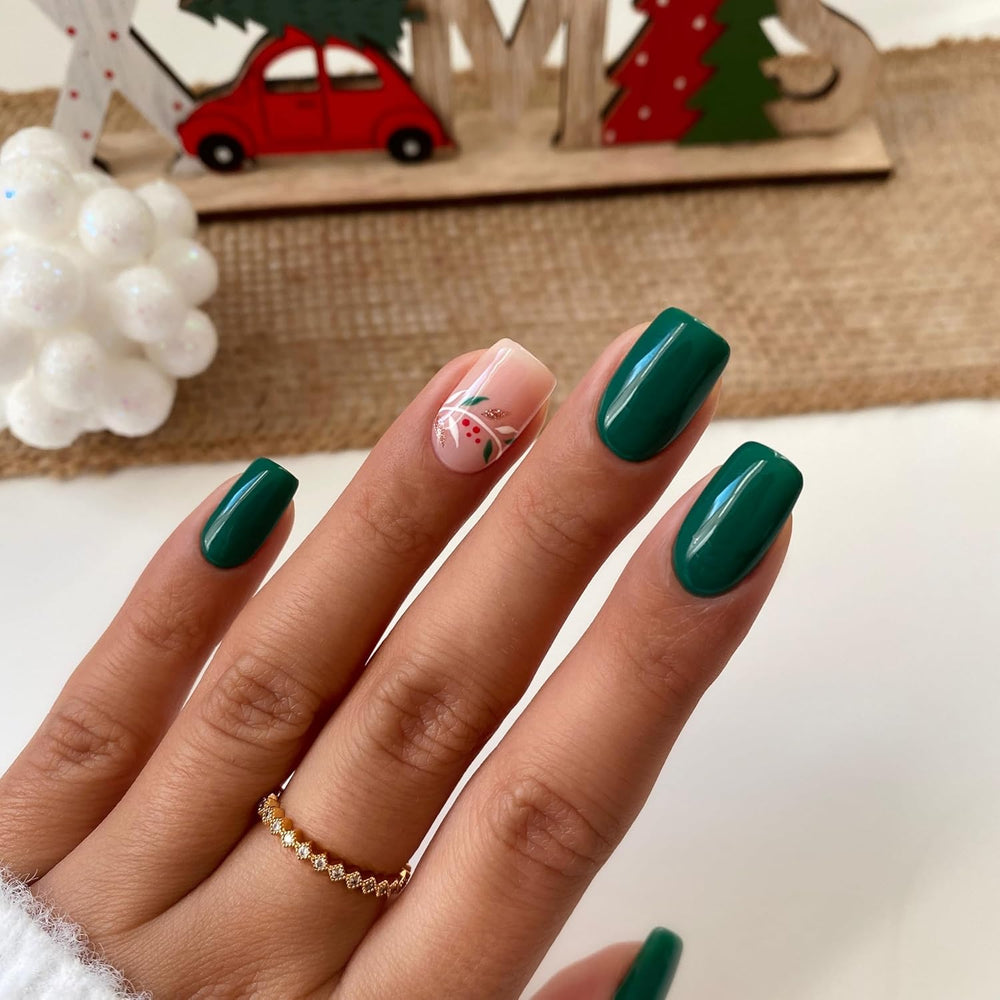 UV-Nagellack Semilac Hybrid 309 Kieferngrün 7 ml Festive Wonder Colors Collection