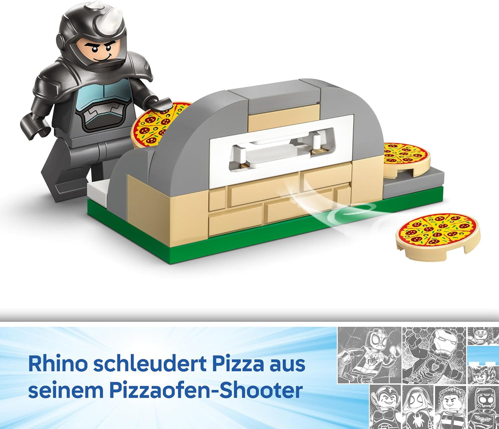 LEGO ǀ Marvel Spidey und Seine Super-Freunde Spidey auf Motorrad vs. Rhino – Superhelden-Spielzeug mit Motorrad und 2 Minifiguren – Geschenk für Jungen ab 4 Jahren und Fans der Serie – 11206