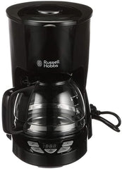 Cafetieră Russell Hobbs [Temporizator digital, Cap de duș pentru extracție și aromă optime] Textures+ (1 până la 12 cești, carafă de sticlă de 1,25 l, placă de încălzire, sistem anti-picurare) Cafetieră cu filtru 22620-56