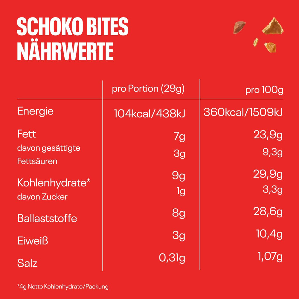 NEOH Schokoladenhäppchen | Ohne Zuckerzusatz, 100kcal pro Portion, knusprige Stücke mit cremiger Haselnuss-Kakao-Füllung, perfekt zum Mitnehmen oder als Müsli-Ersatz | Keto, Low Carb | Packung mit 3 x 29 g