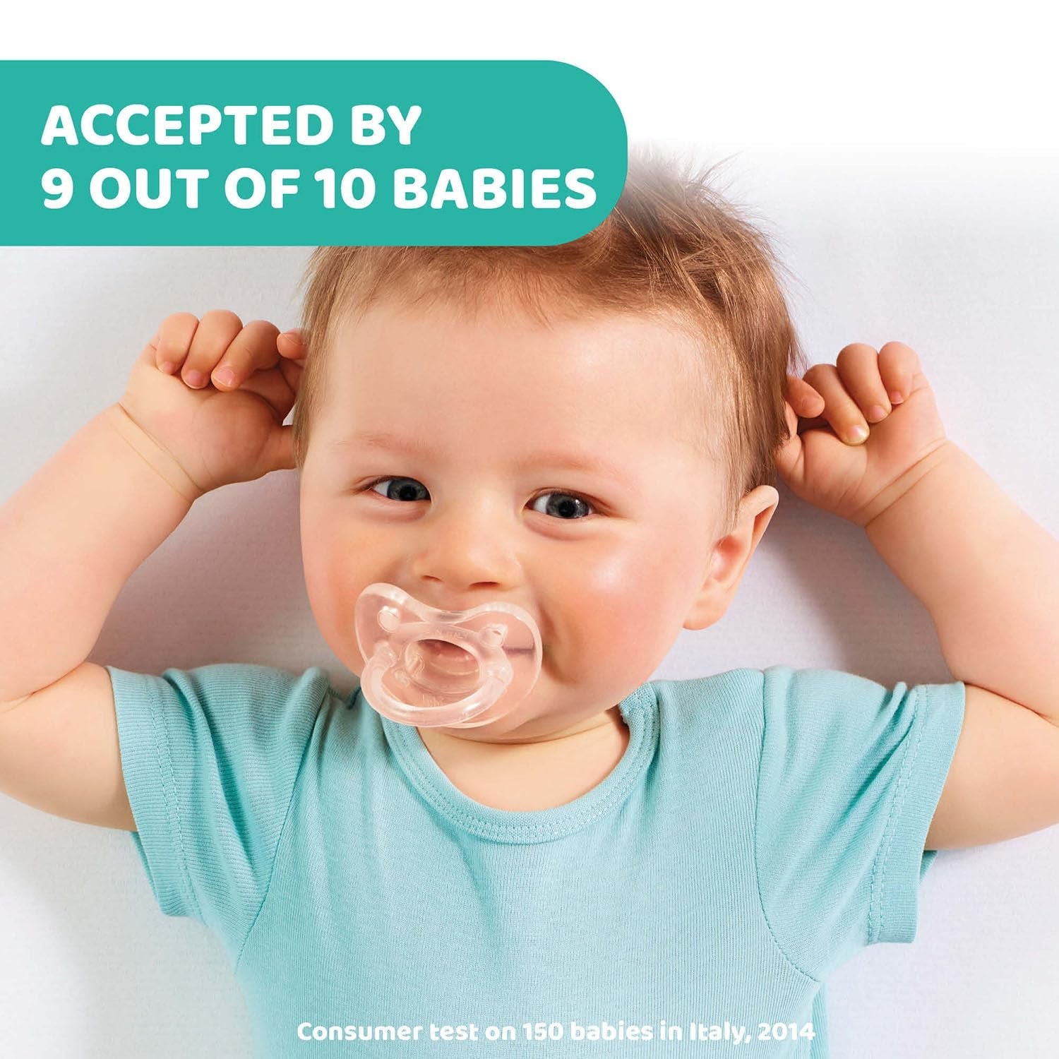 PHYSIOFORMA MINI SUSPENSIE MOALE PURGE, LUMINOASĂ, 2-6M, 100% SILICON, 2 BUC.