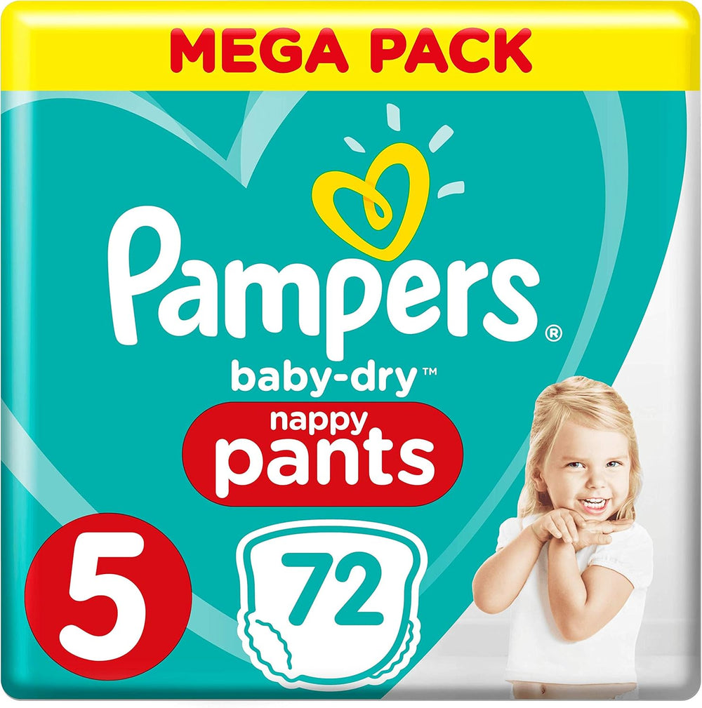 Pampers Baby-Dry Windeln, Größe 8, 43 Windeln, ab 19 kg, Jumbo+ Packung