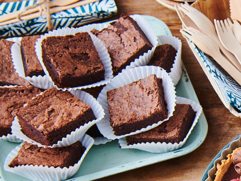 Mix Für Fudge Brownie: Einfach Zu Berübenender, Extrem Fudgy Brownie Mit Richem Schokoladengeschmack, Halal. 500 g. Mischung zum Backen und Kochen Naty Shop