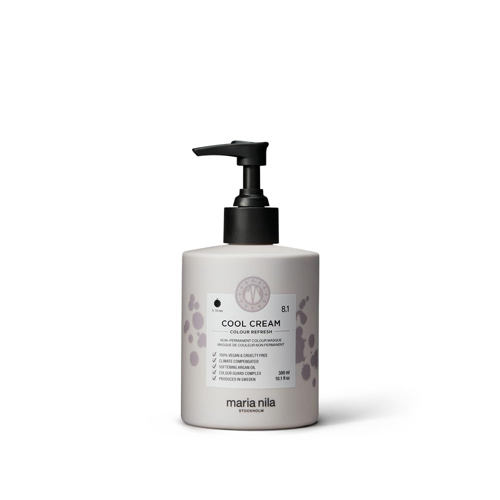Maria Nila Color Refresh 300 ml - O bombă de culoare hrănitoare care conține pigmenți coloranți temporari ce reîmprospătează rapid culoarea părului. 100% Vegan. Fără sulfați și fără parabeni. Vopsea pentru par Naty Shop Cremă rece
