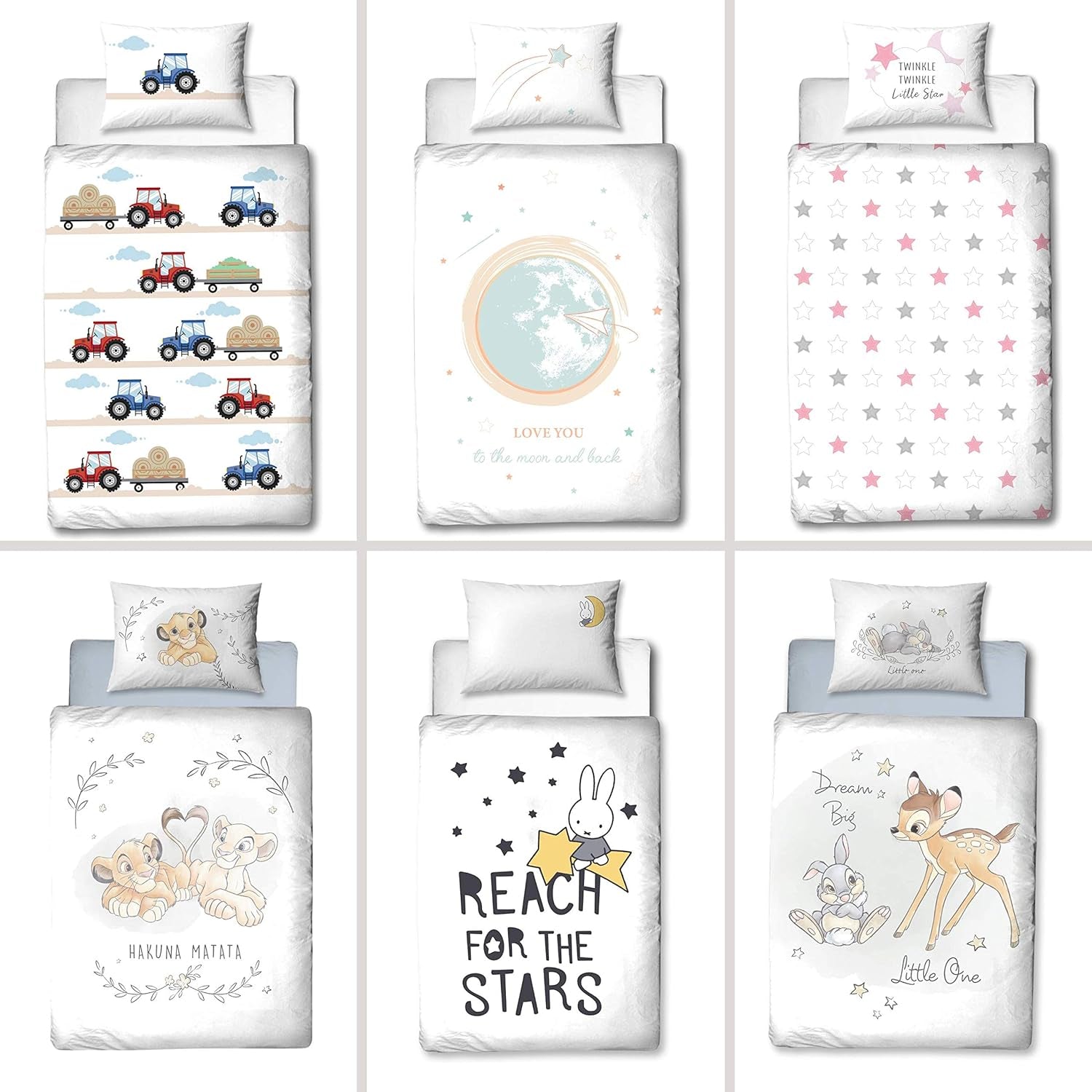 Lenjerie de pat pentru copii, iepuras si stele, bumbac Lenjerie de pat - copii Naty Shop