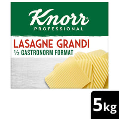 Lasagne Grandi Knorr 1/2 Größe Gastronorm - gewellte Teigblätter für Nudeln - Großpackung, 5000 g